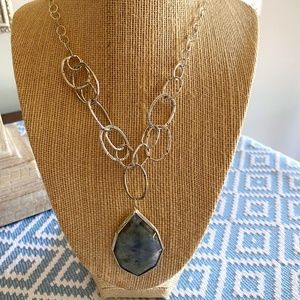 Silpada Sterling Silver Labradorite Wild Blue Yonder 24" Necklace N3094